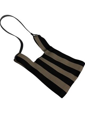 A Bag Concept Washable Top Handle Striped Bag
